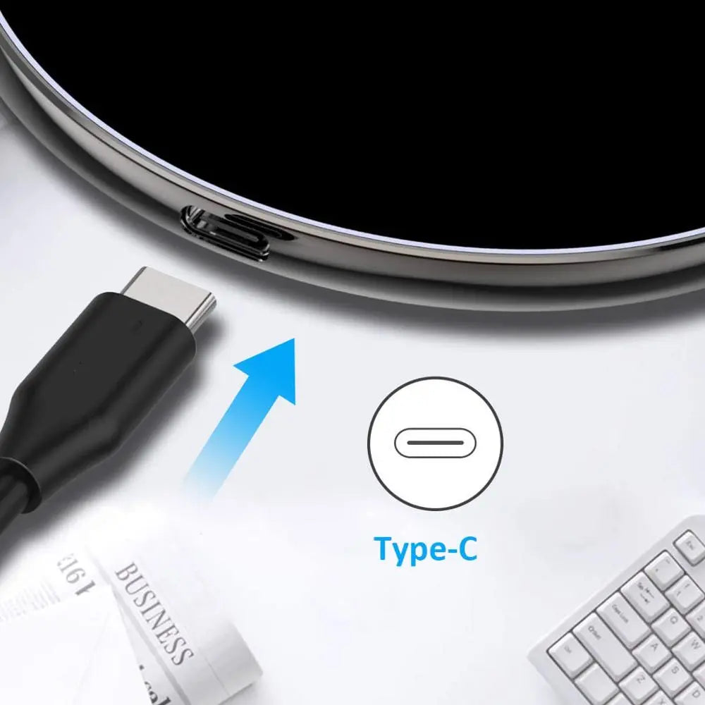 30W Wireless Charger Pad with USB C for iPhone, Samsung & Android Devices