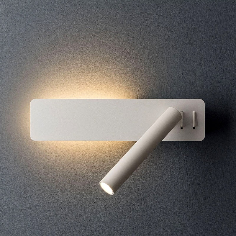 Swivel LED Bedroom Reading Light with Adjustable Brightness and Color Modes