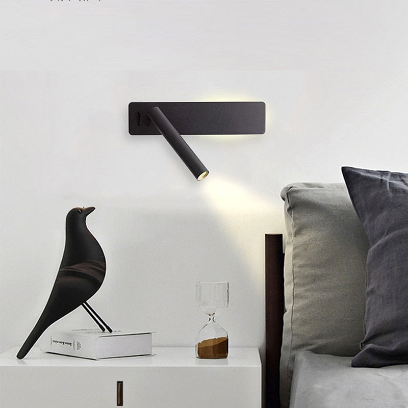 Swivel LED Bedside Reading Light with Adjustable Brightness