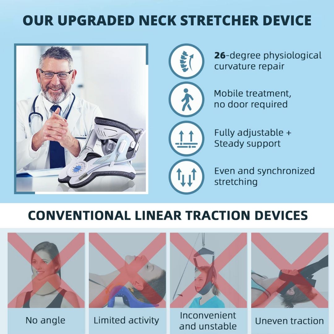 Adjustable Neck Traction Device for Cervical Pain and Tension Relief
