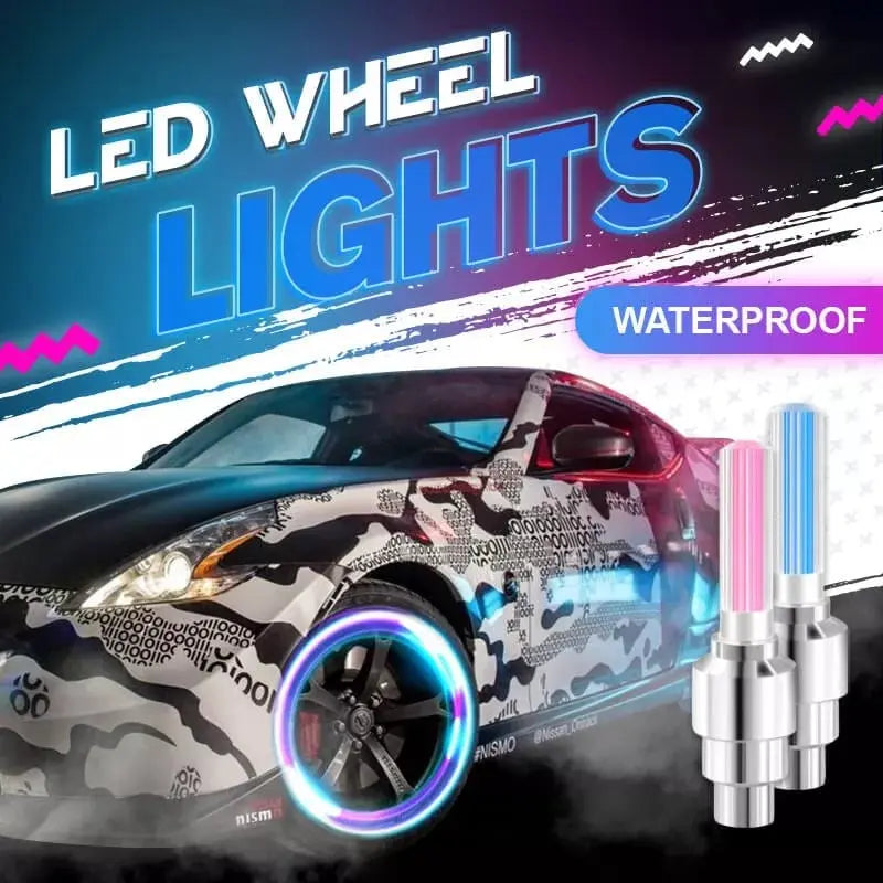 LED Bicycle Valve Lights for Enhanced Nighttime Visibility