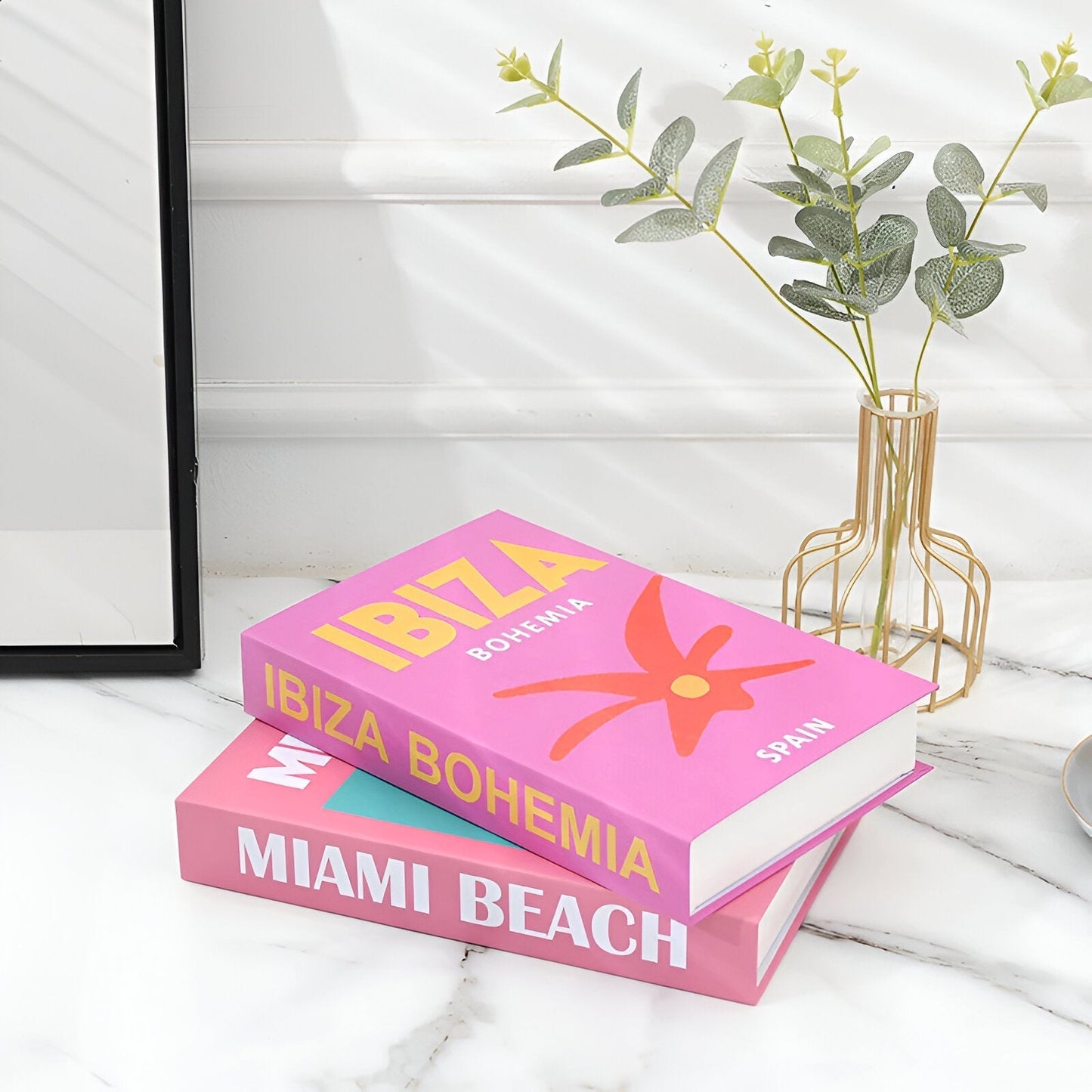 ChicFaux Coffee Table Decorative Books - Stylish Home Decor Accents