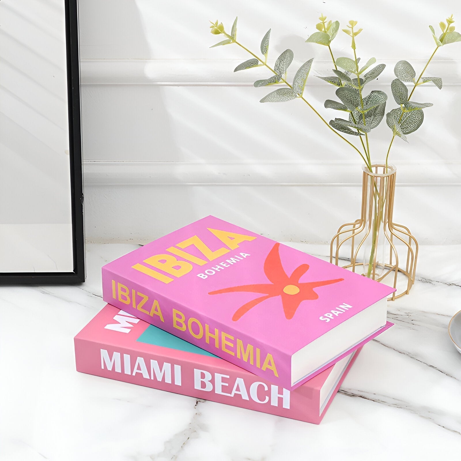 ChicFaux Coffee Table Decorative Books - Stylish Home Decor Accents