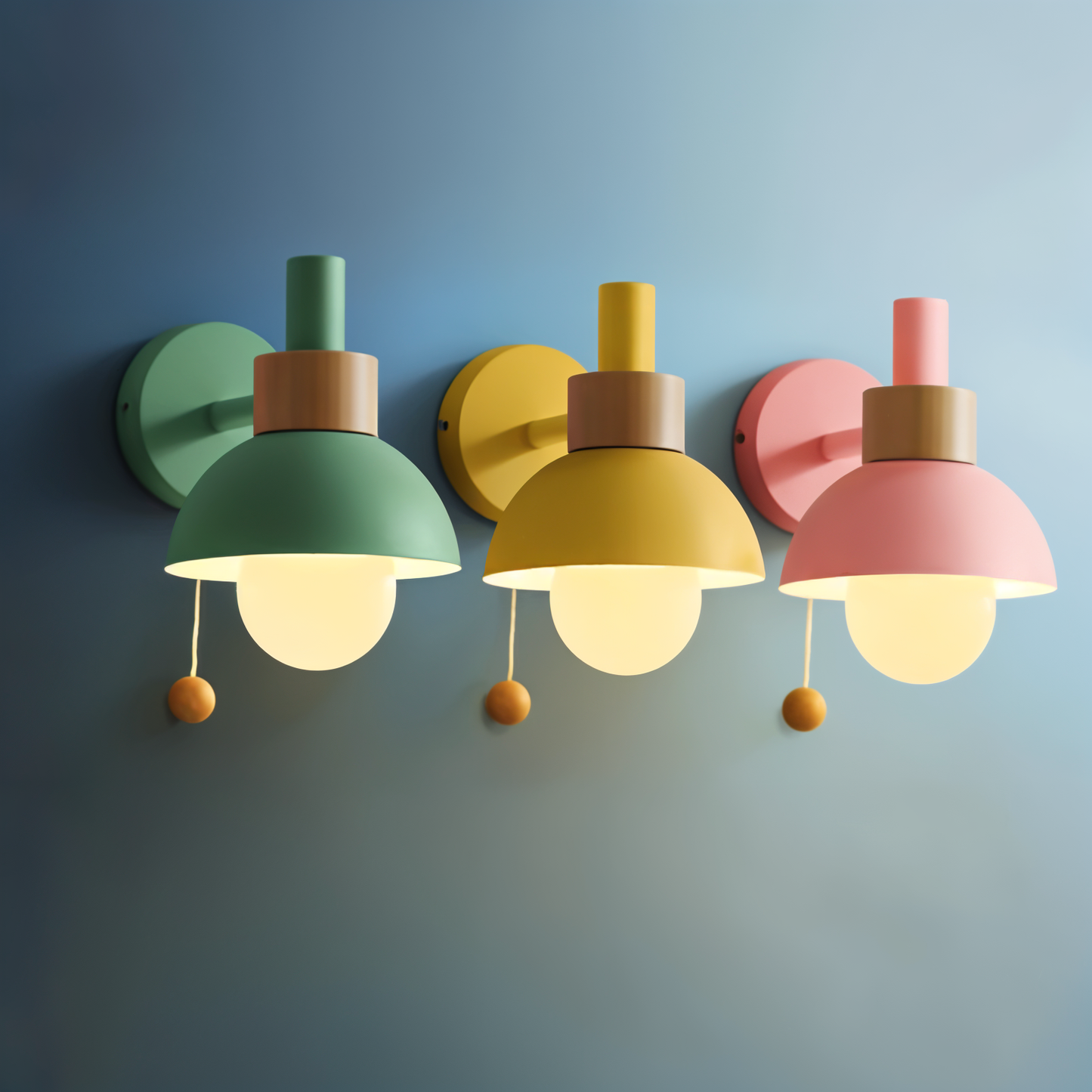 Pastel Accent Wall Lamp for Bedrooms and Living Spaces