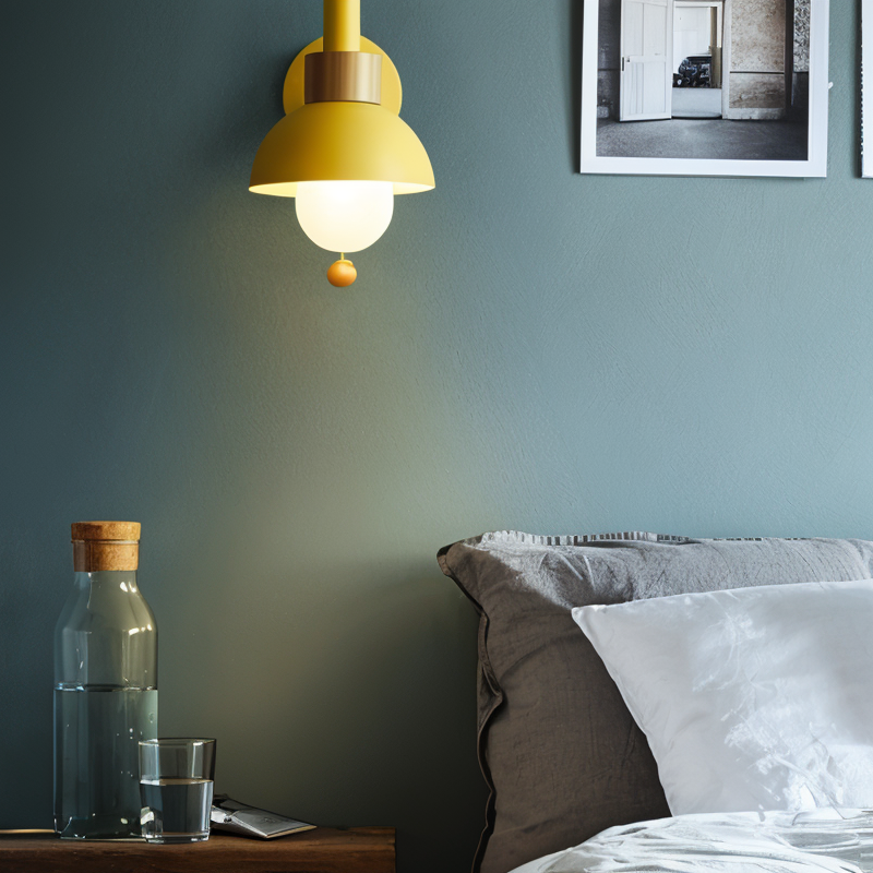 Pastel Accent Wall Lamp for Bedrooms and Living Spaces