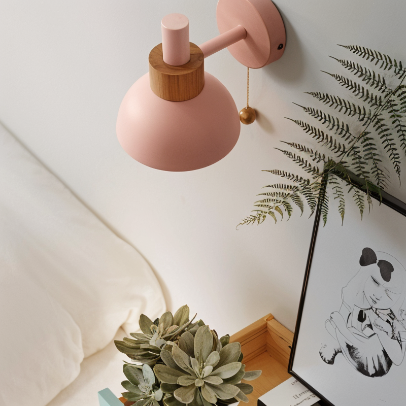 Pastel Accent Wall Lamp for Bedrooms and Living Spaces