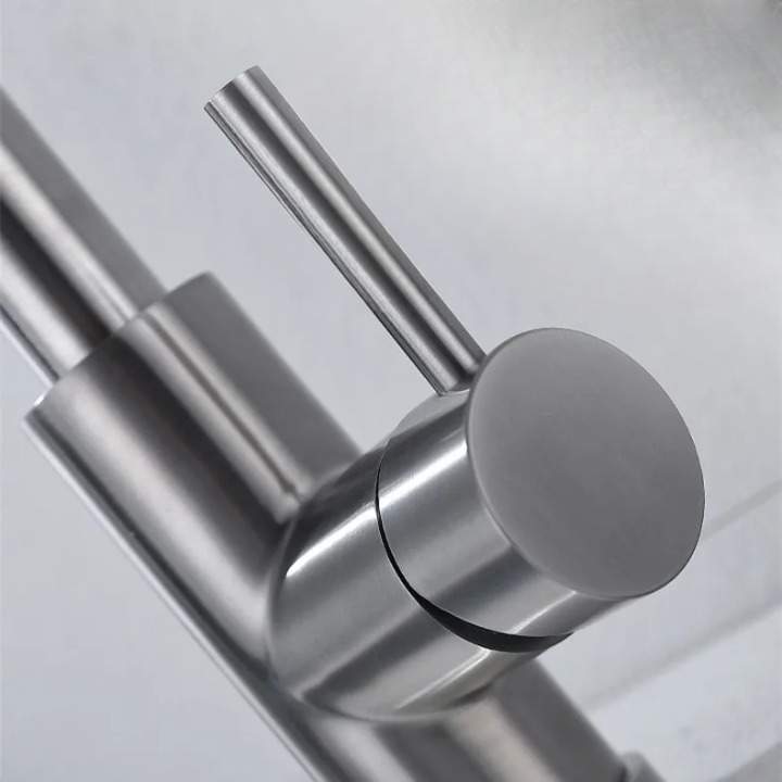 Touchless Sensor Kitchen Faucet with Pull-Out Flexible Spout | Modern Brass Mixer