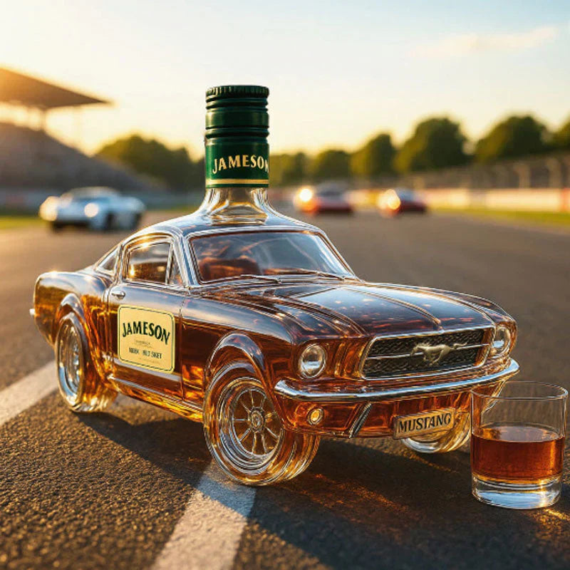 Limited Edition Bronco Whiskey Flask | Stylish Decorative Bottle