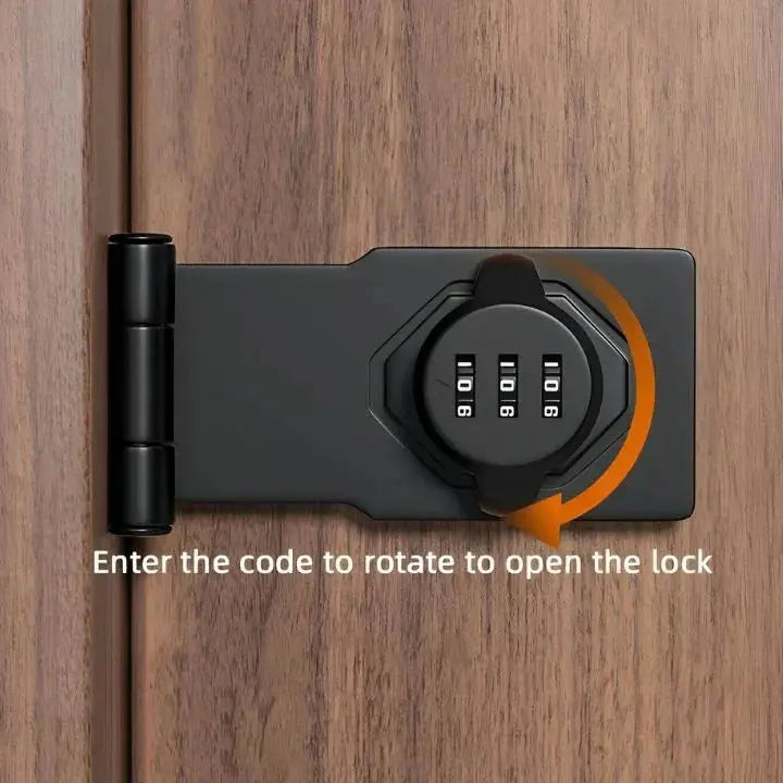 Zinc Alloy Keyless Combo Lock for Doors – 1000 Code Options