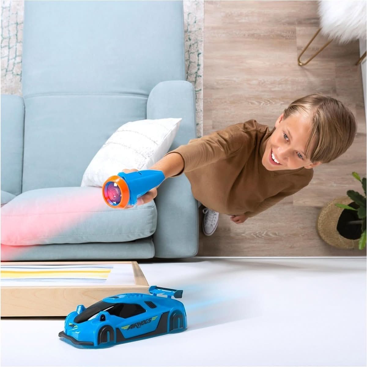 Laser-Guided Wall-Climbing RC Car for Kids