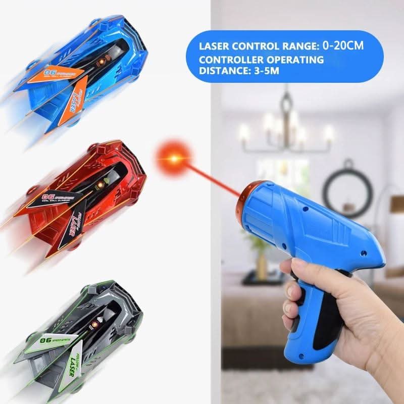 Laser-Guided Wall-Climbing RC Car for Kids