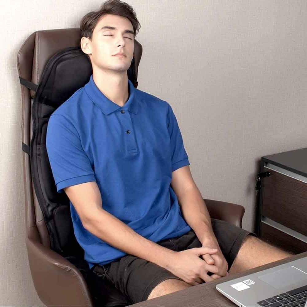8-Mode Heated Massage Chair Pad for Back, Neck & Full-Body Comfort – Ideal for Car & Home