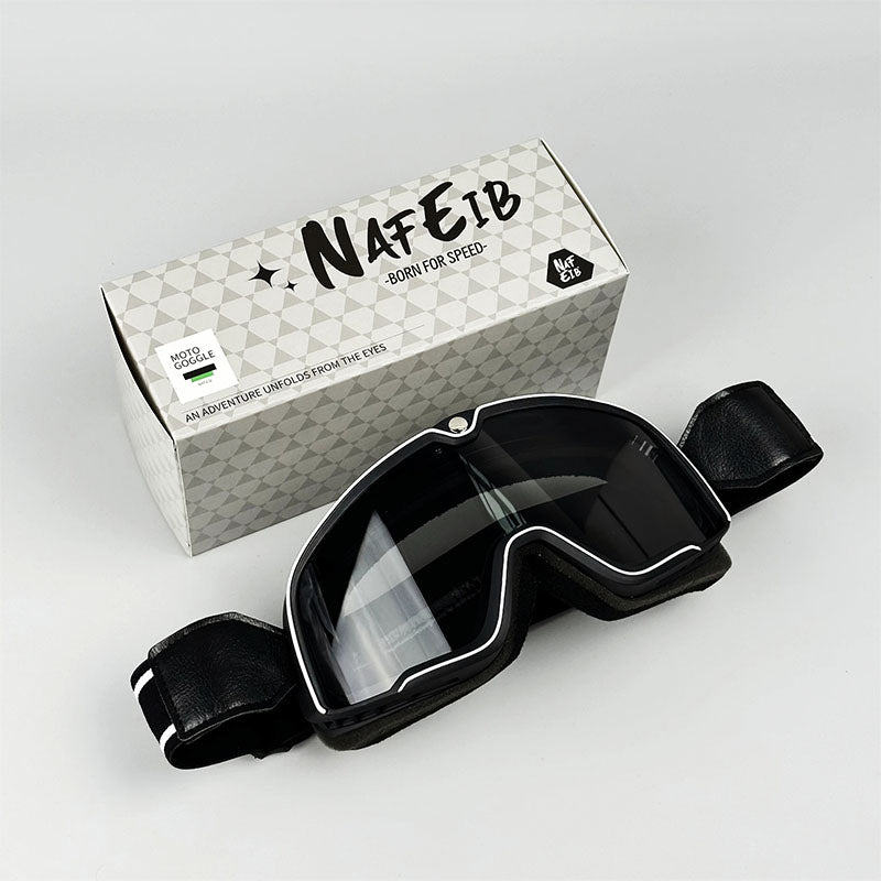 Vintage Men's Motorcycle Goggles, Windproof Retro Design