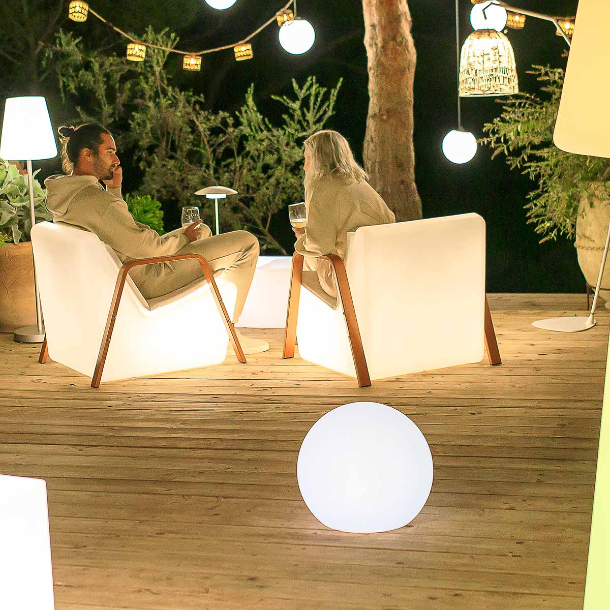 Glowing Sphere Lamp - Available in Multiple Sizes!