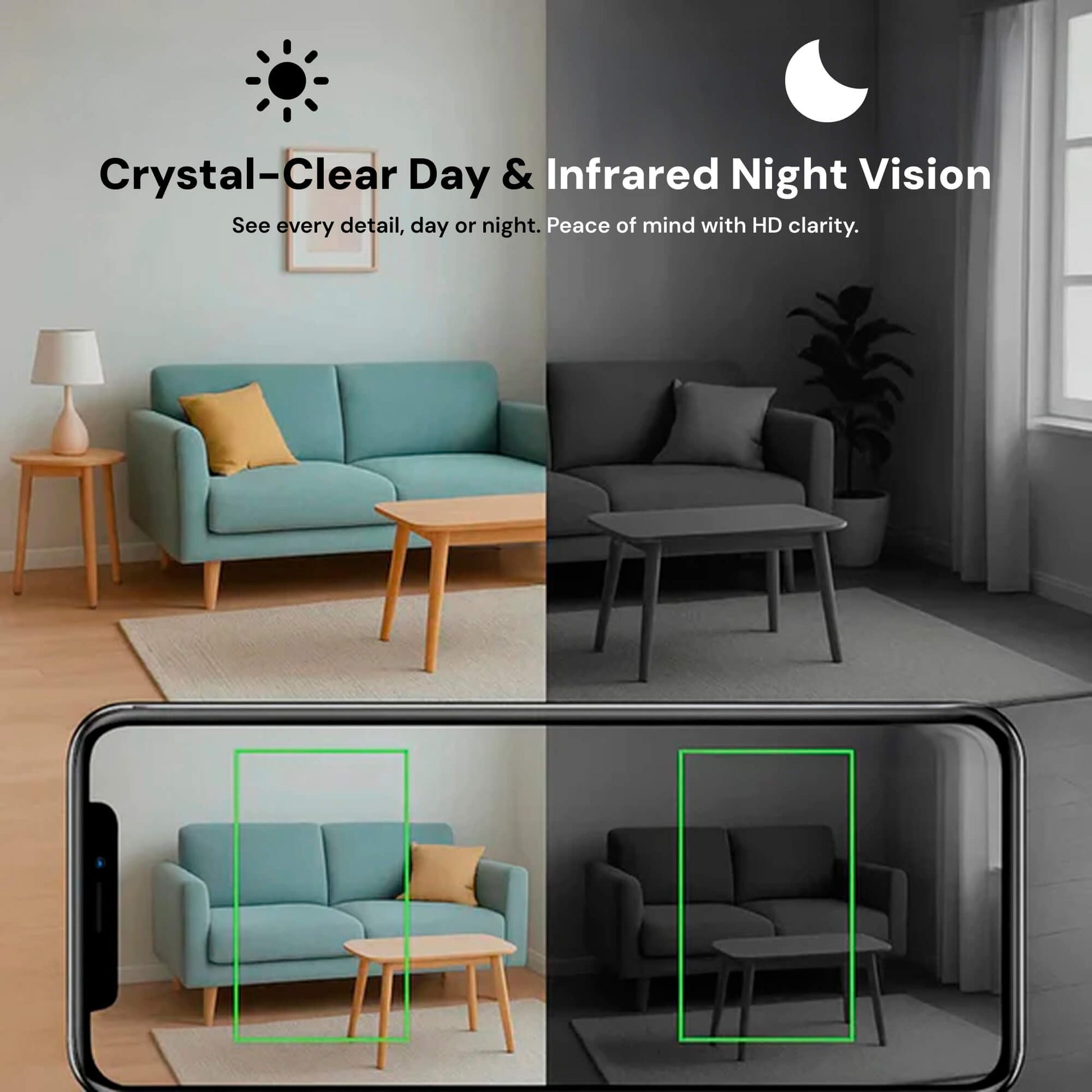 Compact Wireless Camera with Audio for Home Security