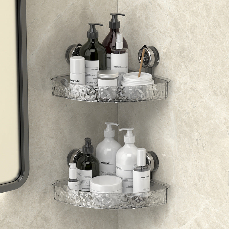 Bathroom Corner Shelf with Suction Cups for Easy Installation
