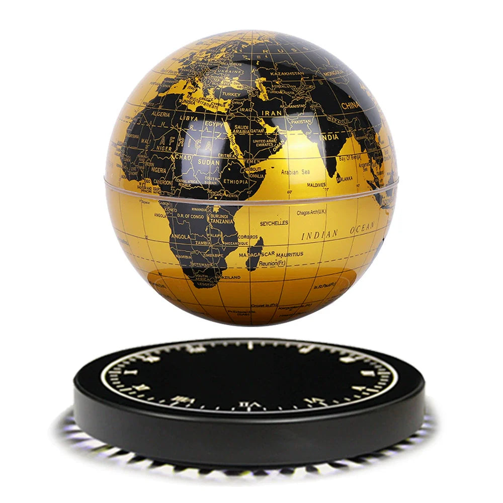 Levitating Globe Lamp with Digital Clock Base