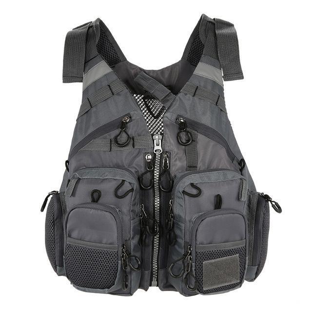 Sport Fishing Vest with Ample Storage and Safety Features