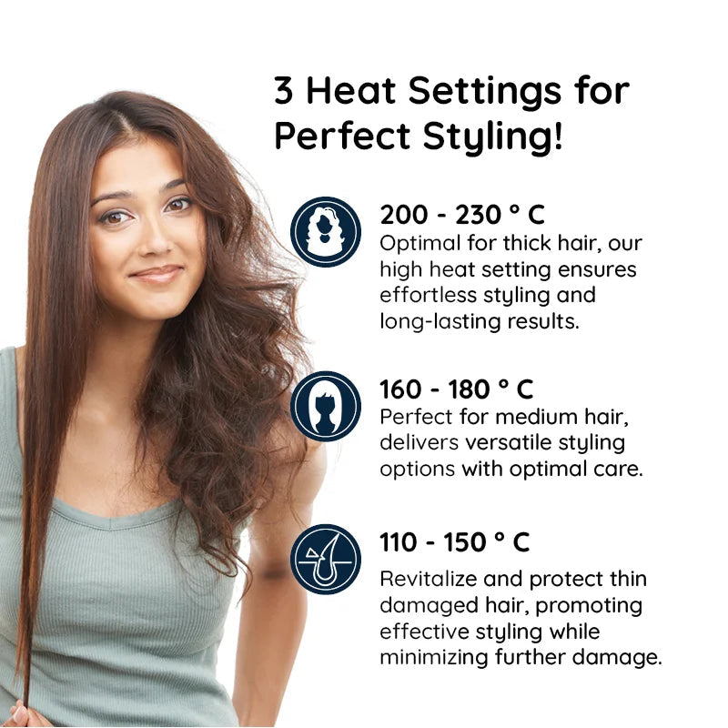 2 in 1 Rotating Hair Brush & Iron for Professional Styling