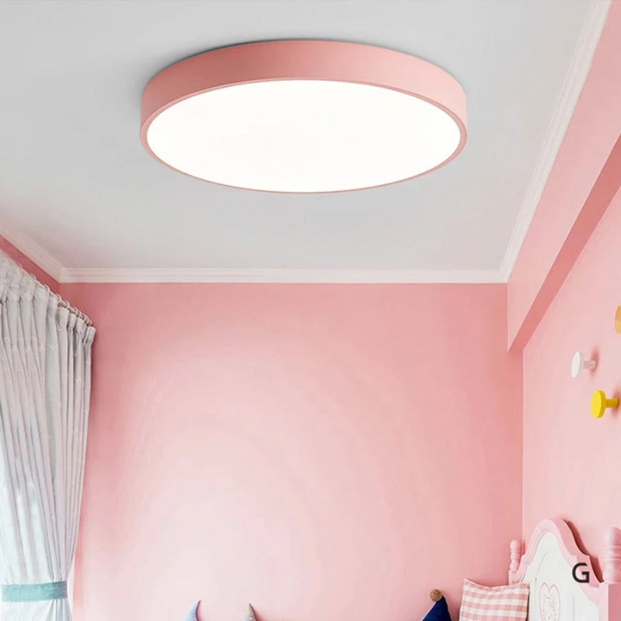 Scandinavian Round LED Ceiling Light | Soft Glow, Minimalist Style for Any Room