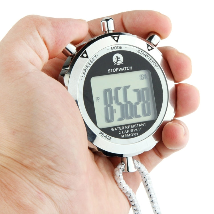 PS528 Handheld Digital Sports Stopwatch Timer with LCD Display and Strap