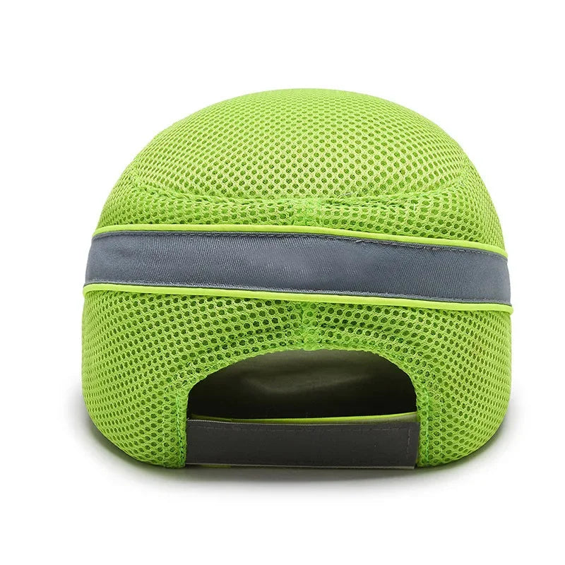 Red Safety Bump Cap - Durable Helmet for Home, Work, and Factory Use