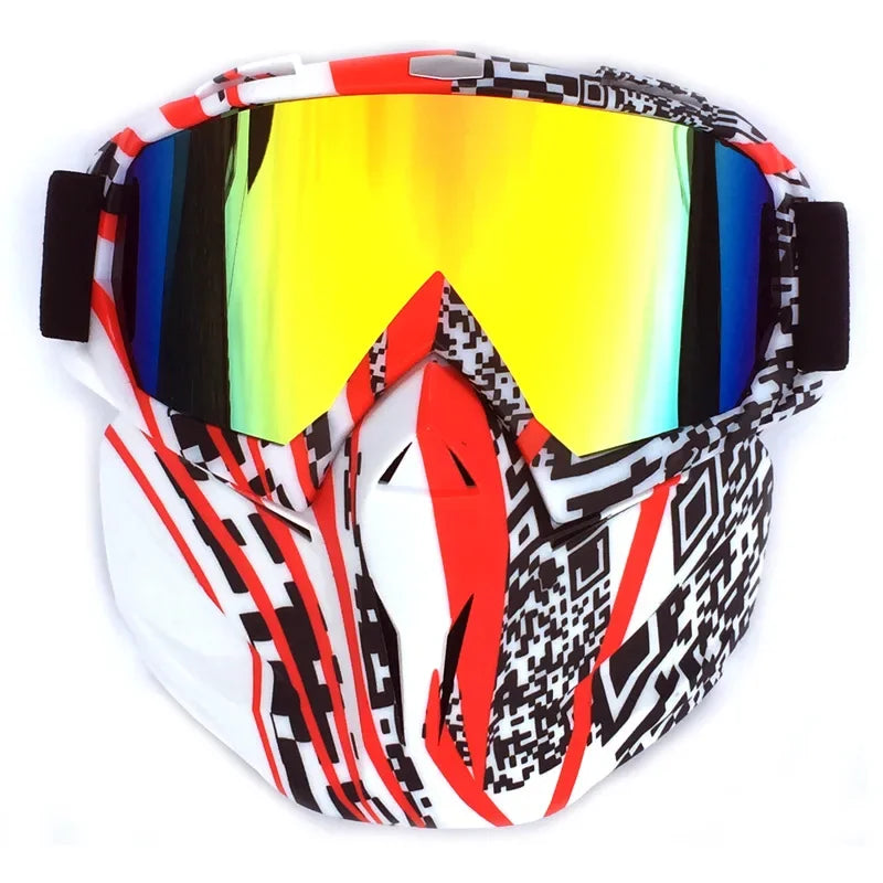 Snow Ninja Mask with UV Goggles for Winter Sports