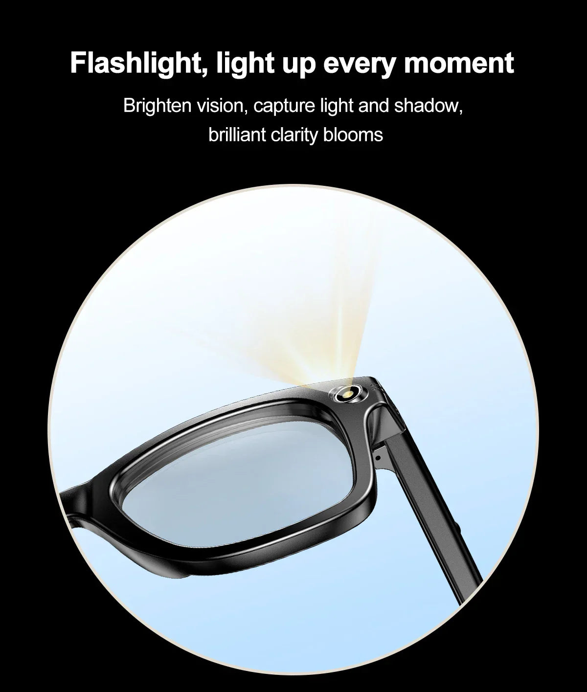 Smart Bluetooth-Enabled Camera Glasses