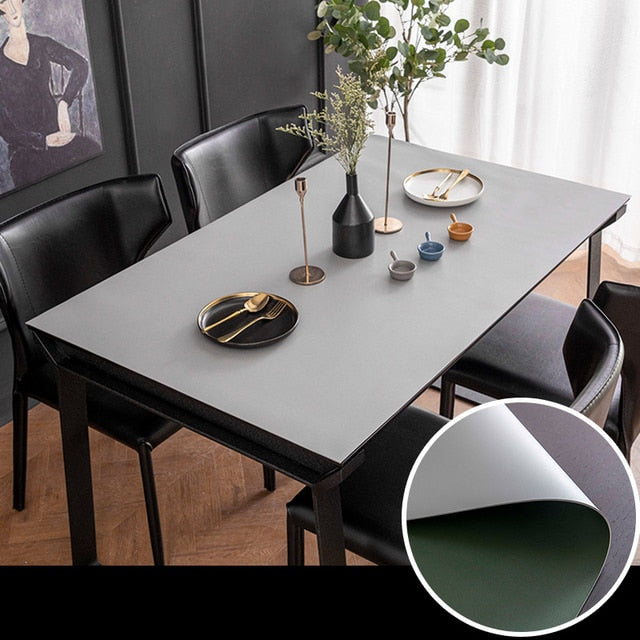 Nordic Style Leather Waterproof Table Mat for Protection
