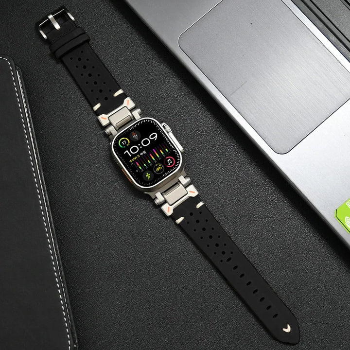Genuine Leather Apple Watch Strap – Stylish & Durable Replacement Band