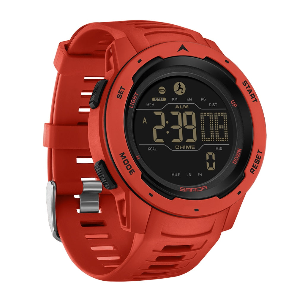 Waterproof Outdoor Fitness Digital Pedometer Watch