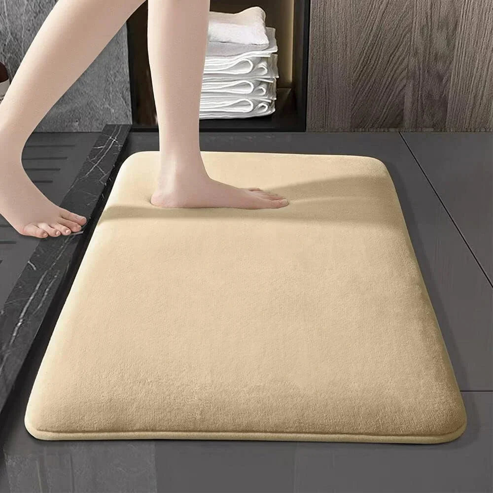 Coral Velvet Non-Slip Super Absorbent Bath and Door Mat