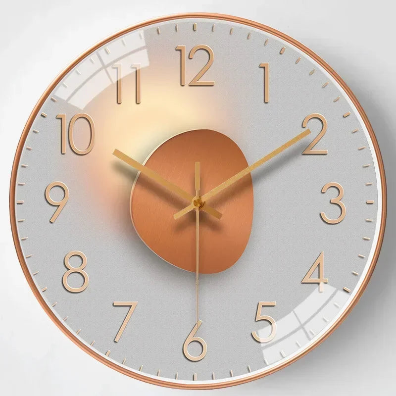 Silent Wall Clock | Elegant, Non-Ticking Timepiece for Bedroom & Office