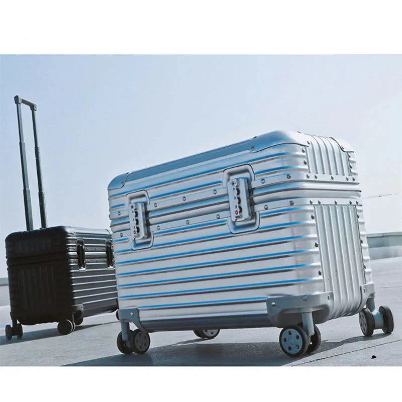 Aluminum-Magnesium Luxury Suitcase – Monaco Travel Companion