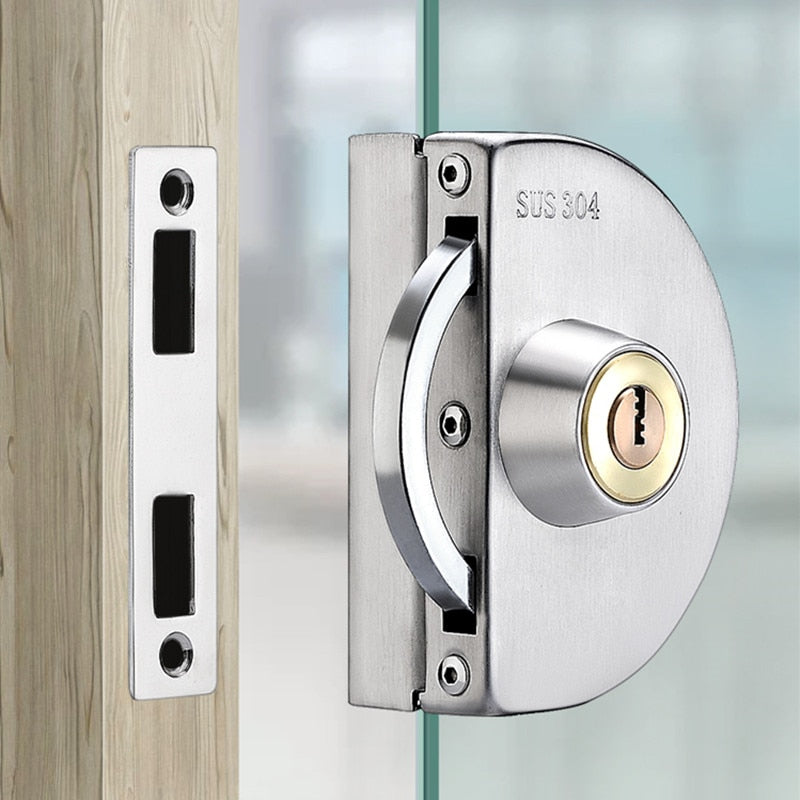Stainless Steel Safety Lock for Sliding Glass Doors