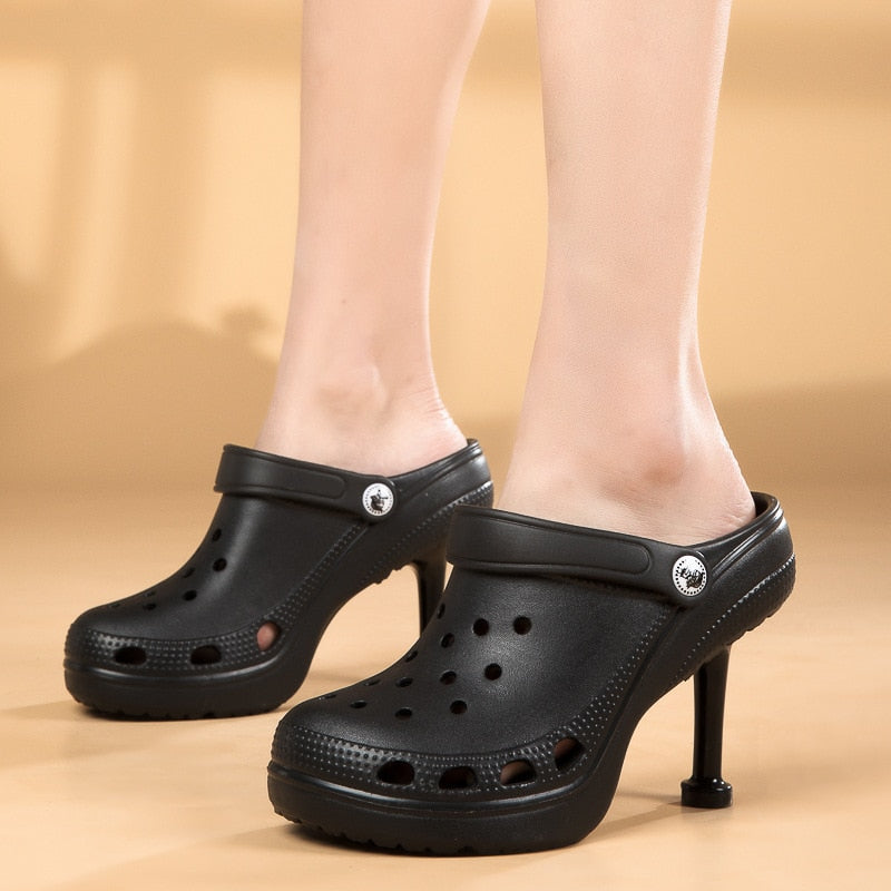 Non-Slip High Heel Beach Sandals with Thick Soles