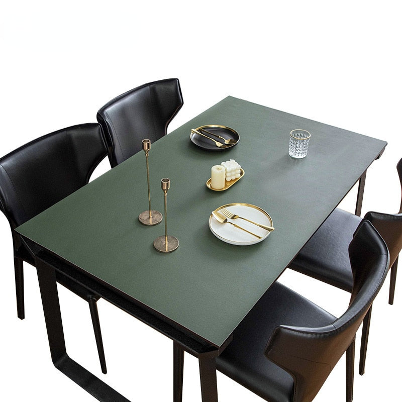 Nordic Style Leather Waterproof Table Mat for Protection