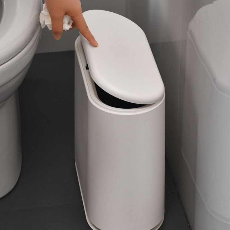 Dual Compartment Trash Bin for Recycling and Waste