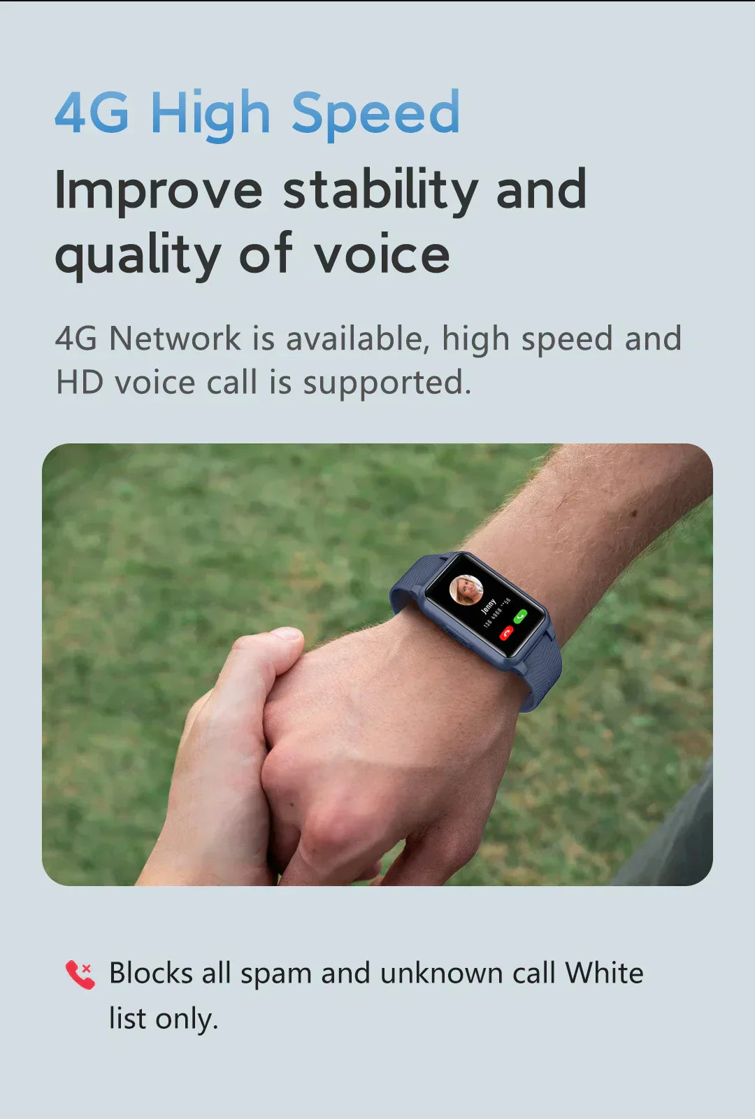 Senior Safety Smartwatch with Fall Detection & GPS Tracking