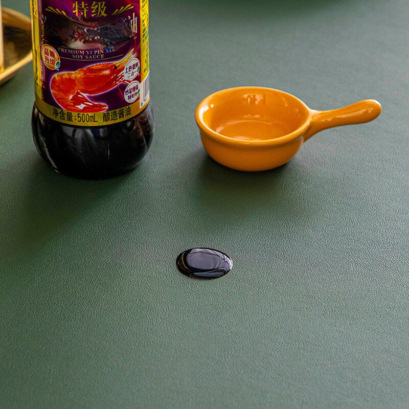 Nordic Style Leather Waterproof Table Mat for Protection