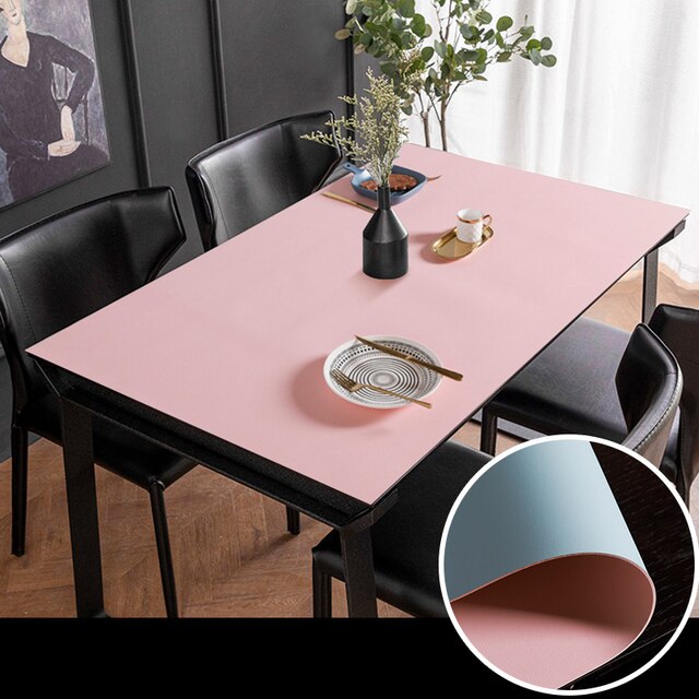 Nordic Style Leather Waterproof Table Mat for Protection