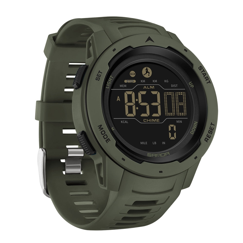 Waterproof Outdoor Fitness Digital Pedometer Watch