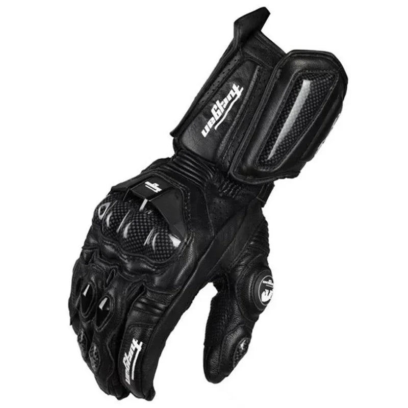 Motorcycle Gloves | Carbon Fiber Protection | Waterproof & Windproof | Touchscreen Leather