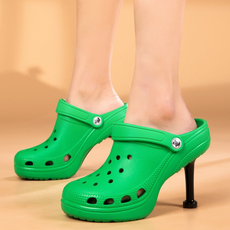Non-Slip High Heel Beach Sandals with Thick Soles