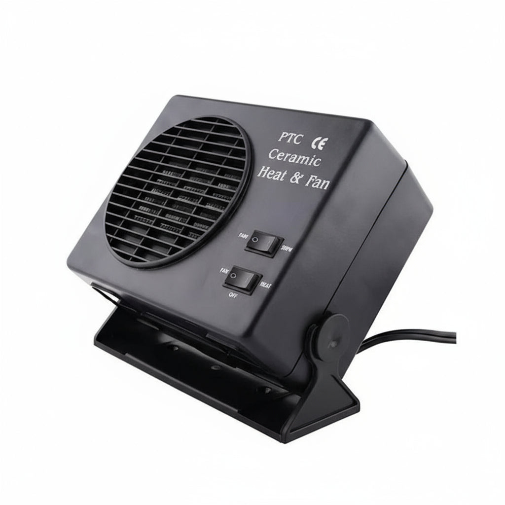 12V Portable Car Heater Fan | Ceramic Defroster 150W-300W with Thermostat