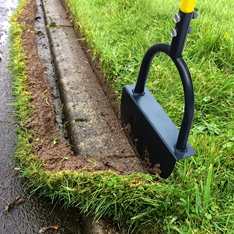Half-Moon Lawn Edger with Wavy Edge for Clean Beds & Pathways