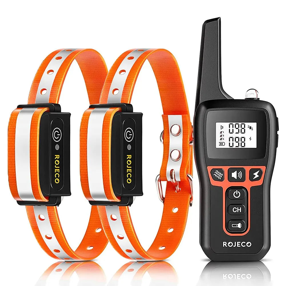 Waterproof 1000m Dog Training Collar with Remote for All Dog Sizes