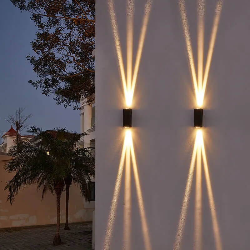 Modern Waterproof LED Outdoor Wall Light – Rectangular Aluminum Design