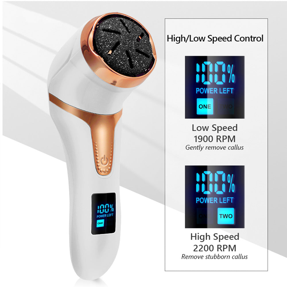 Electric Foot Callus Remover: Rechargeable Corns & Dead Skin Treatment Tool