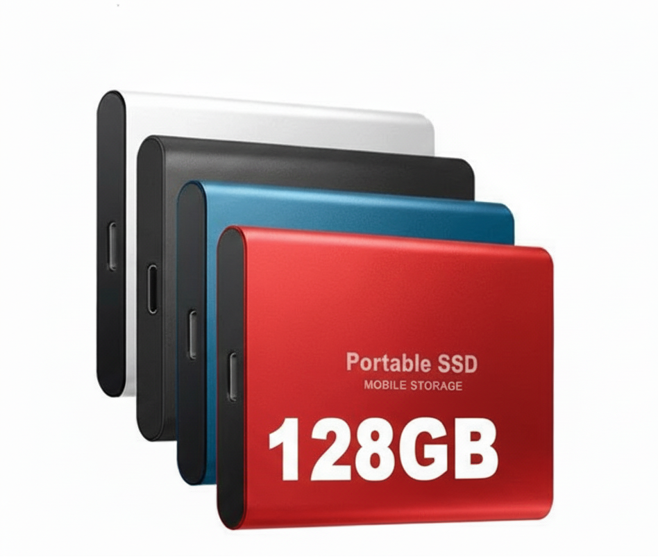 128GB High-Speed SSD with USB-C 3.1 for Enhanced Storage